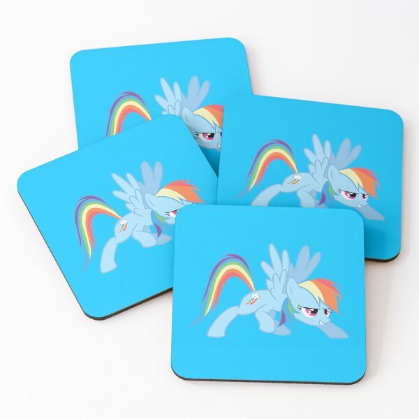 Item preview, Rainbow Dash action pose designed and sold by DewDonuts.