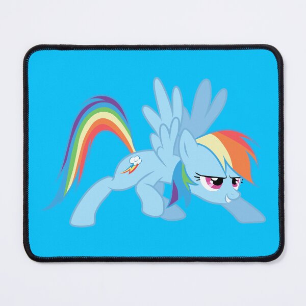Item preview, Rainbow Dash action pose designed and sold by DewDonuts.