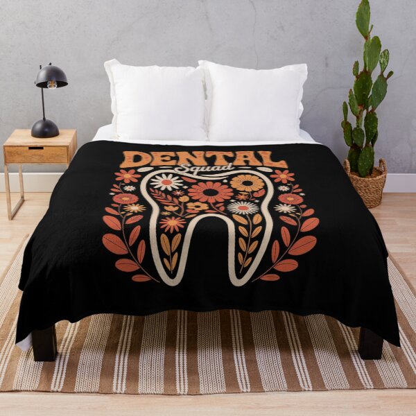Item preview, Dental Squad Floral Tooth Fall Leaves Dentist Autumn Season designed and sold by VladoZork.