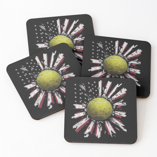 Item preview, Grunge American Flag Tennis Smash Tee designed and sold by LashondaGreen89.