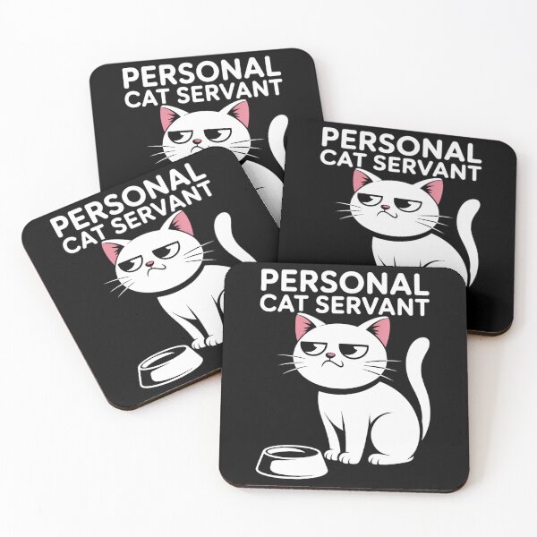 Item preview, Personal Cat Servant white Cat Cute Kitten Lover designed and sold by VENOM0RIOT.