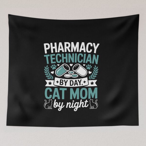 Item preview, Pharmacy Technician by Day Cat Mom by Night Pharmacist designed and sold by VENOM0RIOT.