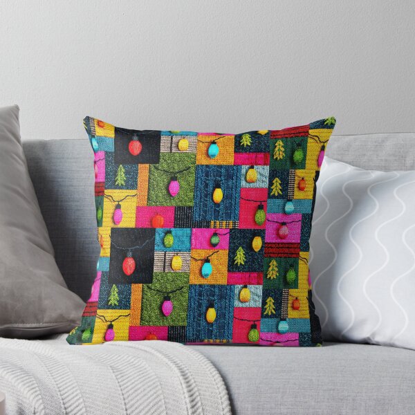 Item preview, Patchwork Christmas Tree Lights - Festive Night designed and sold by scicilysimonee.