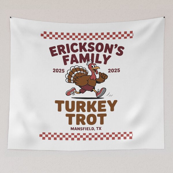 Item preview, ERICKSON'S FAMILY 2025 TURKEY TROT THANKSGIVING designed and sold by VladoZork.