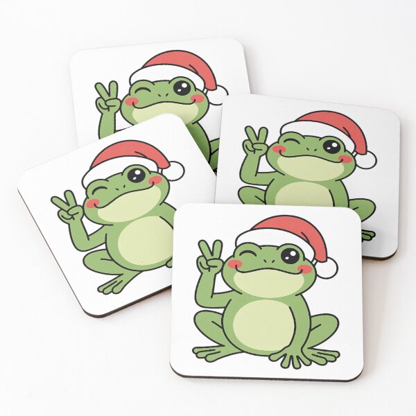 Item preview, Frog Cute Frog Christmas Frog Happy Frog designed and sold by VladoZork.