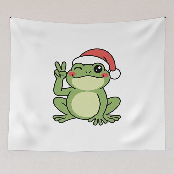 Item preview, Frog Cute Frog Christmas Frog Happy Frog designed and sold by VladoZork.