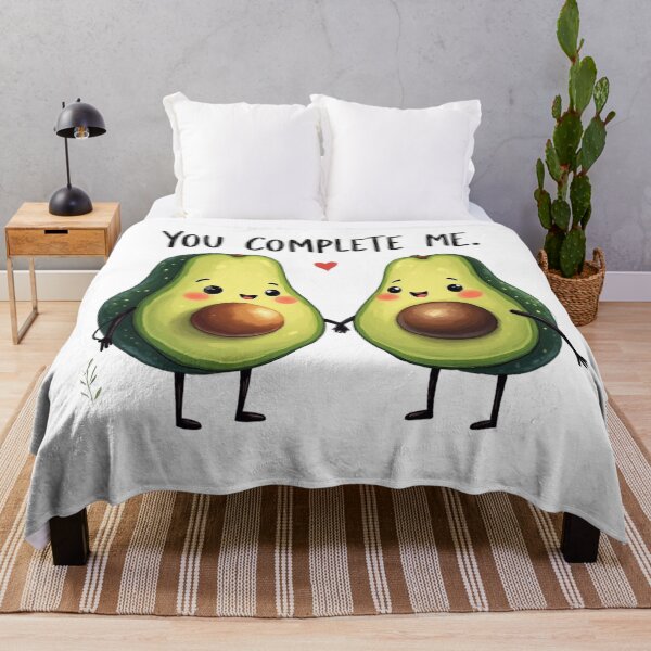Item preview, Cute Avocado Couple - You Complete Me Funny Pun designed and sold by ShirtHatch.