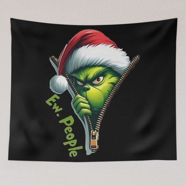 Item preview, Grinch Funny Christmas “Ew People” Holiday Sticker designed and sold by Ariella Whitney.