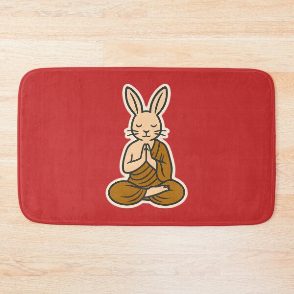 Item preview, Cute Zen Animal Meditation Buddha Art: Rabbit designed and sold by PinUpPizzazz.
