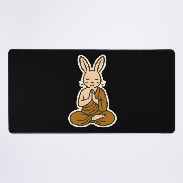 Item preview, Cute Zen Animal Meditation Buddha Art: Rabbit designed and sold by PinUpPizzazz.