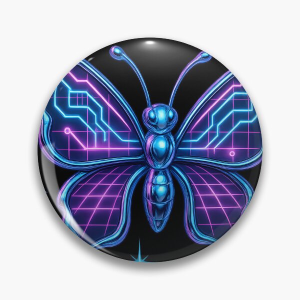 Item preview, Cyber Circuit Butterfly — Neon Chrome designed and sold by Savannarojas.