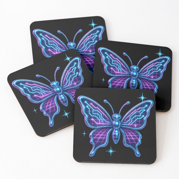 Item preview, Cyber Circuit Butterfly — Neon Chrome designed and sold by Savannarojas.