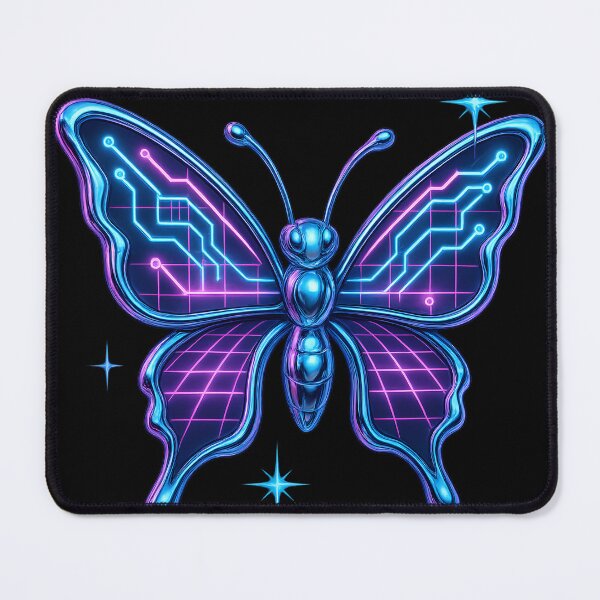 Item preview, Cyber Circuit Butterfly — Neon Chrome designed and sold by Savannarojas.