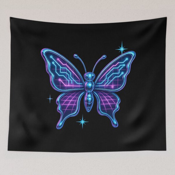 Item preview, Cyber Circuit Butterfly — Neon Chrome designed and sold by Savannarojas.