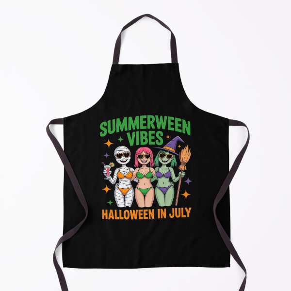 Item preview, Beach Summerween Witch Mummy Halloween in July designed and sold by August4Laughs25.