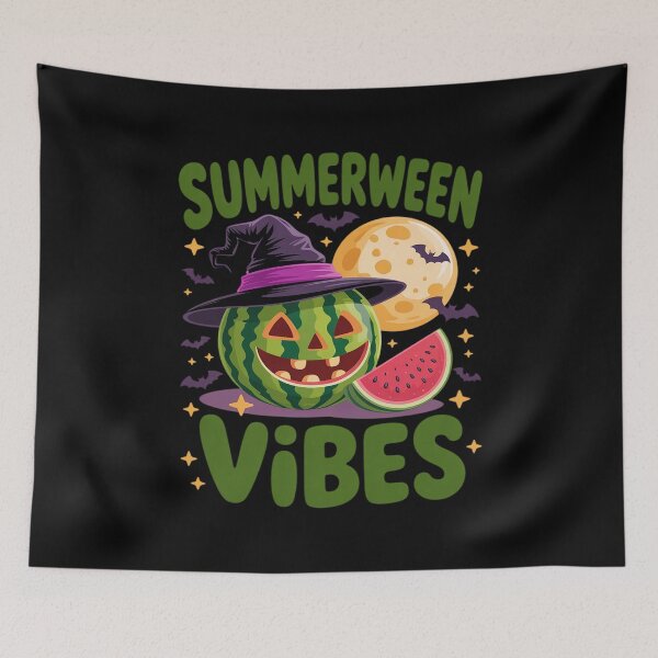 Item preview, Beach Watermelon Summerween Vibes Witch Halloween designed and sold by August4Laughs25.