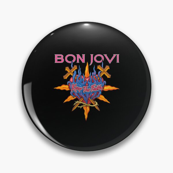 Item preview, Bon Jovi Keep The Faith Flaming Heart Design designed and sold by Loicgoffin.