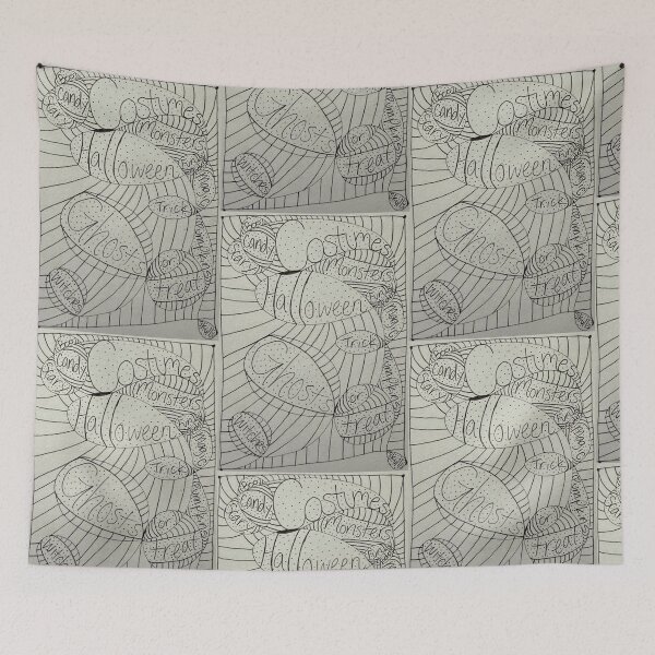Item preview, Halloween Zentangle Of Words designed and sold by Court-Created.
