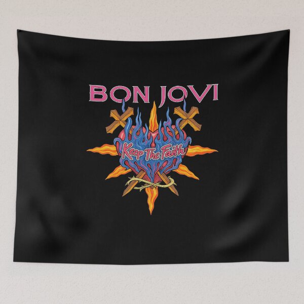 Item preview, Bon Jovi Keep The Faith Flaming Heart Design designed and sold by Loicgoffin.