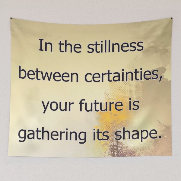 Item preview, In the stillness between certainties, your future is gathering its shape. designed and sold by vagar.