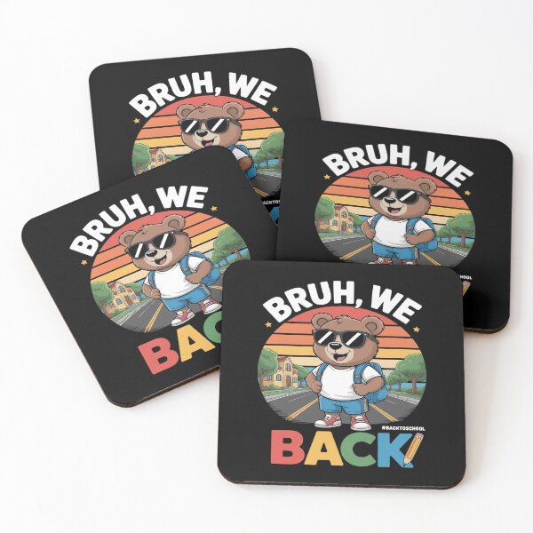 Item preview, Bear Student Wearing Backpack Books Bruh We Back To School designed and sold by August4Laughs25.