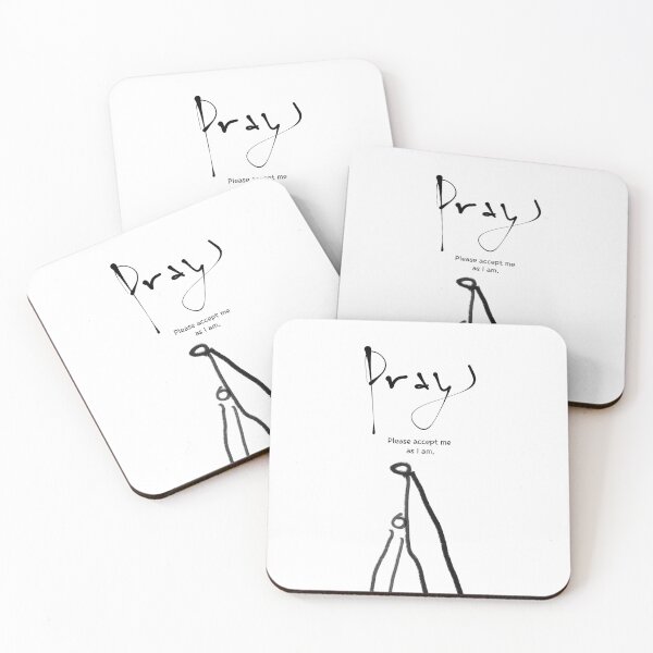 Item preview, Pray: Please Accept Me as I Am (Minimalist Line Art) designed and sold by Red Onion.