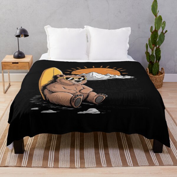 Item preview, Bear Surfing Sunset Chillin West Wild Adventure California designed and sold by August4Laughs25.