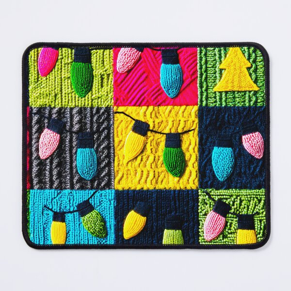 Item preview, Patchwork Christmas Tree Lights - Christmas Night designed and sold by scicilysimonee.