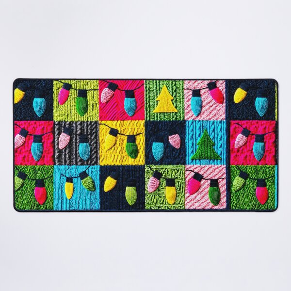 Item preview, Patchwork Christmas Tree Lights - Christmas Night designed and sold by scicilysimonee.