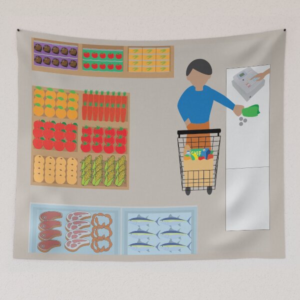 Item preview, Shopper from a Grocery Store designed and sold by ROSE ANN BANILAR.