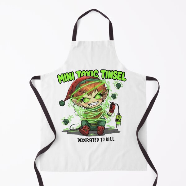 Item preview, Mini Toxic Tinsel V2 – Chibi Radioactive Christmas Elf Graffiti Design designed and sold by Snackwear Apparel.