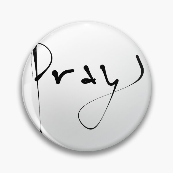 Item preview, Expressive 'Pray' Brush Script Typography,English Chritrianity Calligraphy designed and sold by Red Onion.