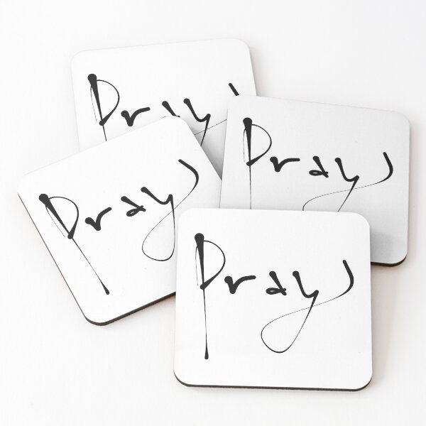 Item preview, Expressive 'Pray' Brush Script Typography,English Chritrianity Calligraphy designed and sold by Red Onion.