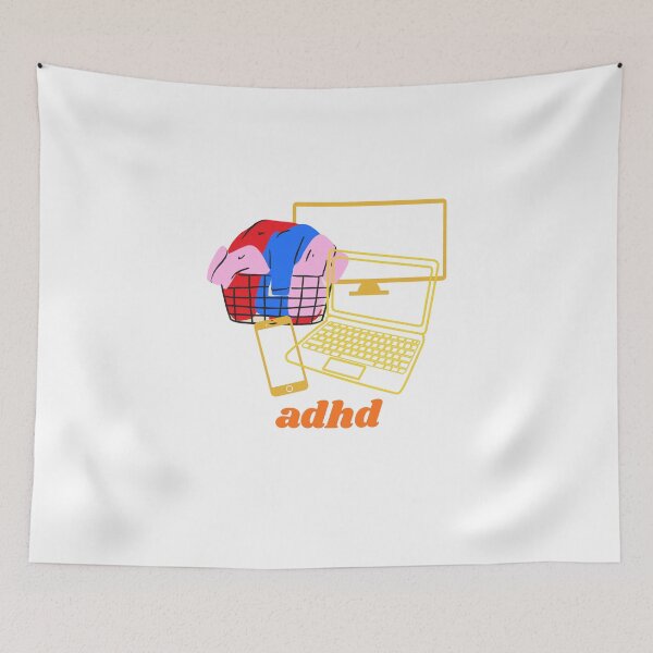 Item preview, ADHD Requires a minimum of 3 screens at all times! designed and sold by Sexy Possum Vibes.