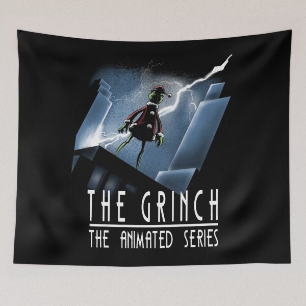 Item preview, The Grinch Dark Christmas Art – Moody Holiday Illustration designed and sold by Justice Geovanni.