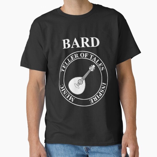 Vista previa del artículo con la obra «Bard RPG Fantasy Class Lute», diseñado y vendido por Agema Apparel.
