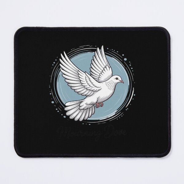 Item preview, Beautiful Flying Peaceful White Mourning Dove Bird designed and sold by August4Laughs25.
