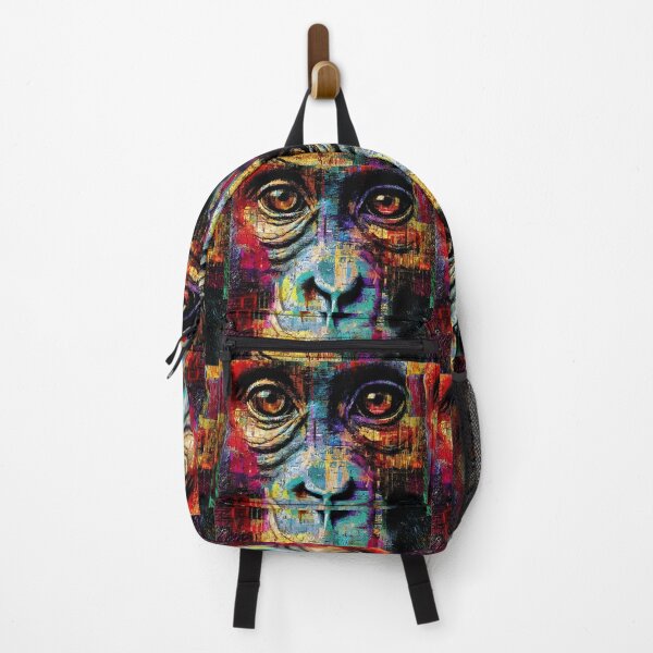Item preview, Colorful Primate Portrait designed and sold by Savannah Gibbs.