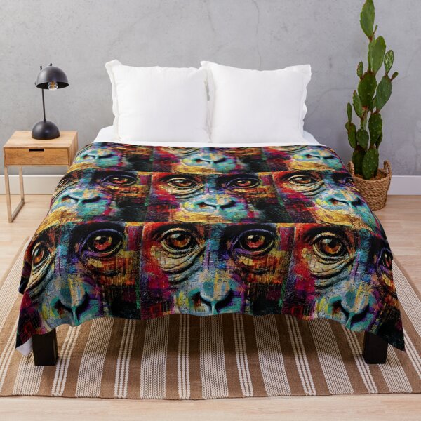 Item preview, Colorful Primate Portrait designed and sold by Savannah Gibbs.