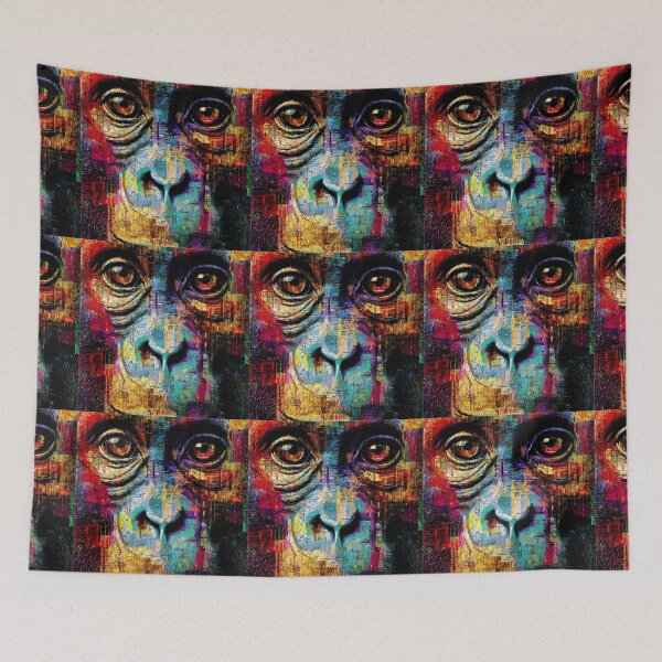 Item preview, Retrato de primate colorido designed and sold by Savannah Gibbs.