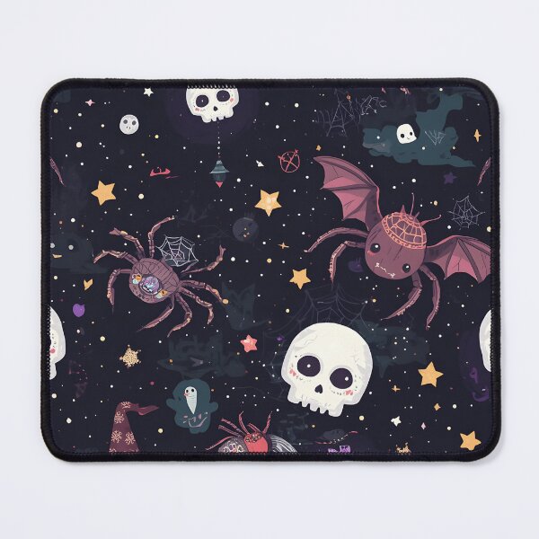Item preview, Dark Whimsical Halloween: Spooky Night Sky Pattern designed and sold by MoonlitDoodles1.