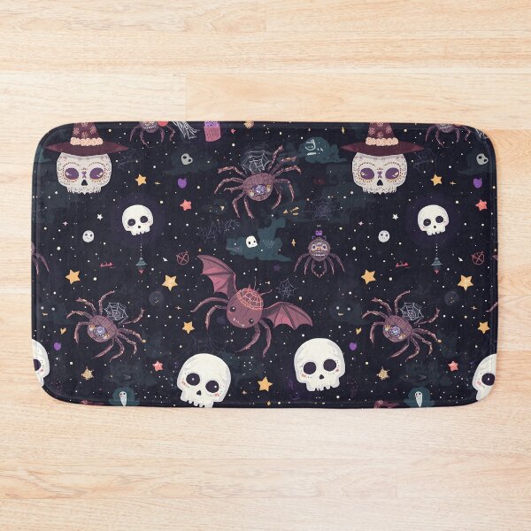 Item preview, Dark Whimsical Halloween: Spooky Night Sky Pattern designed and sold by MoonlitDoodles1.