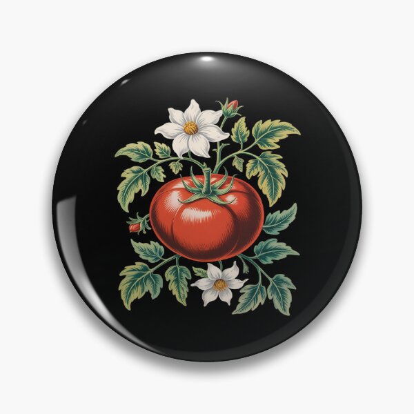 Artikelvorschau, Wunderschöne Naturillustration mit Tomaten und Blumen entworfen und verkauft von August4Laughs25.