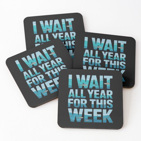 Item preview, Guess What Week It Is I Wait Alll Year Funny Shark designed and sold by StacyAntunez6.