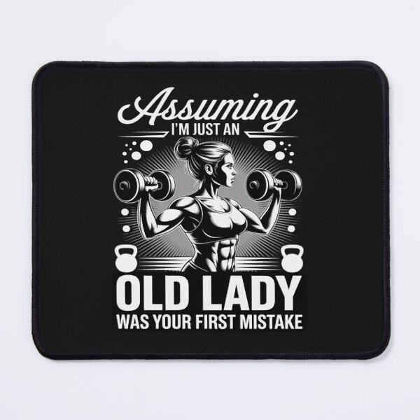 Item preview, Gym Lifting Weights Women Old Lady Workout Fitness designed and sold by StacyAntunez6.