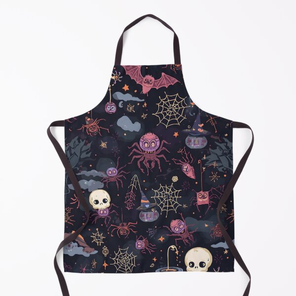 Item preview, Neo-Gothic Halloween: Spider and Skull Chaos Pattern designed and sold by MoonlitDoodles1.