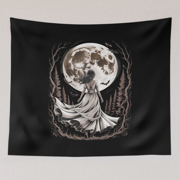 Item preview, Beautiful Witch Gothic Fantasy Vampire Moonlight designed and sold by August4Laughs25.