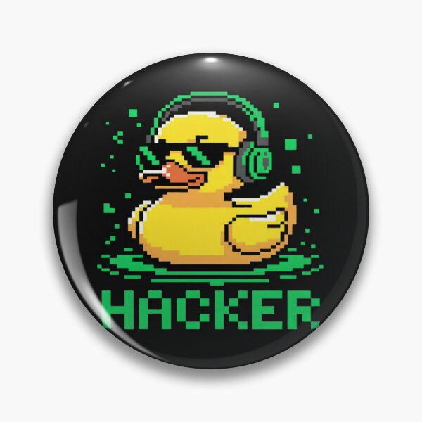 Item preview, Hacker Cyber Security Pixel Art Duck Hacking Programmer designed and sold by ChristopherMil6.