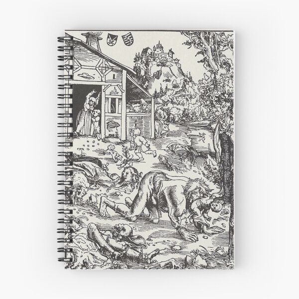 Item preview, Werewolf devouring children vintage art designed and sold by Vintage Designs +.