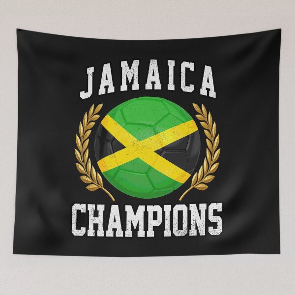 Item preview, SOCCER BALL FLAG CHAMPIONS - JAMAICA - Fans and Teams for Men and Women T-shirt designed and sold by wallsandpatts.